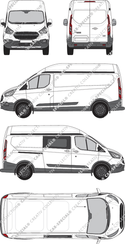 Ford Transit Custom Kastenwagen, 2020–2023 (Ford_819)