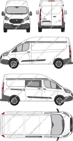 Ford Transit Custom van/transporter, 2018–2023 (Ford_824)