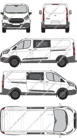 Ford Transit Custom van/transporter, 2020–2023 (Ford_830)