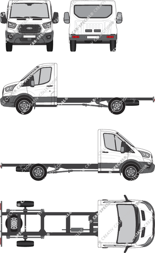 Ford E-Transit, Fahrgestell für Aufbauten, L4, Einzelkabine (2022)