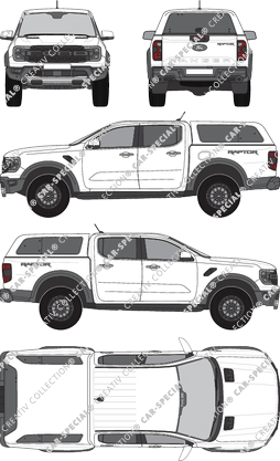 Ford Ranger XL Hardtop, XL, Pick-up, double cab, 4 Doors (2019)