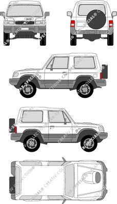 Galloper Exceed Station wagon, 1991–2003 (Gall_001)