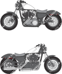 Harley-Davidson Sportster, from 2015 (Harl_001)