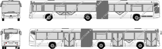 Heuliez GX 427, articulated bus, 3 Doors (2007)