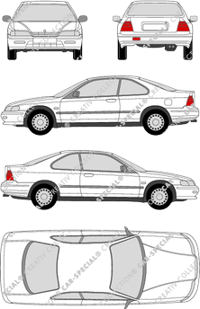 Honda Accord, Coupé, 2 Doors (1994)