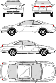 Honda Accord Coupé, 1998–2002 (Hond_005)