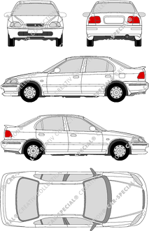 Honda Civic, berlina, 4 Doors (1996)