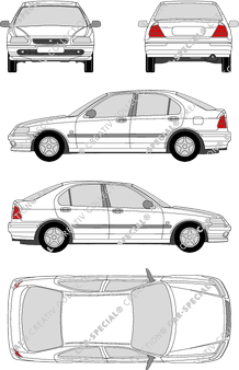 Honda Civic Kombilimousine, 1997–2001 (Hond_009)