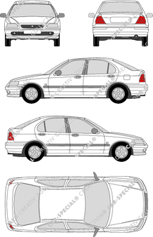 Honda Civic, 1995–2000 (Hond_009)