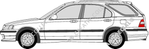 Honda Civic Aerodeck Kombi, 1998–2000