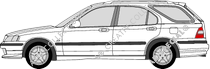 Honda Civic Aerodeck station wagon, 1998–2000