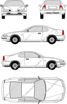 Honda Prelude Coupé, 1992–1996 (Hond_020)