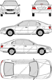 Honda Accord Hayon, 1998–2002 (Hond_023)