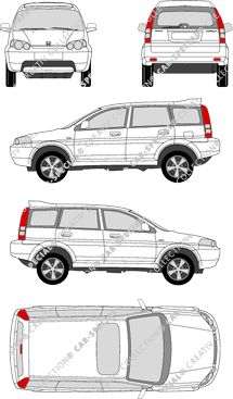 Honda HR-V break, 2001–2005 (Hond_024)