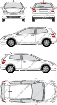 Honda Civic, 2000–2003 (Hond_029)