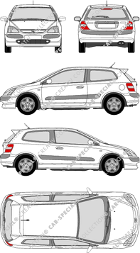 Honda Civic, 2000–2003 (Hond_031)