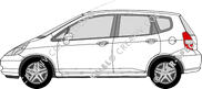 Honda Jazz Hatchback, 2002–2005