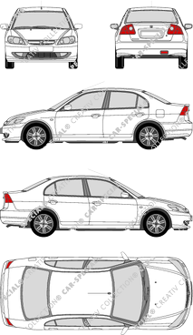 Honda Civic, 2004–2005 (Hond_041)