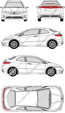 Honda Civic Kombilimousine, 2006–2011 (Hond_048)