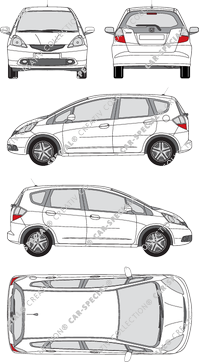 Honda Jazz Kombilimousine, 2008 (Hond_053)