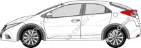 Honda Civic Hayon, 2012–2014