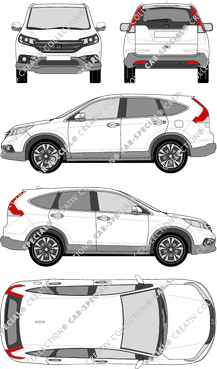 Honda CR-V, 2012–2015 (Hond_058)