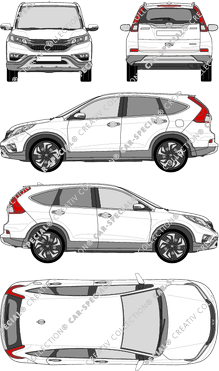 Honda CR-V, 2015–2018 (Hond_060)