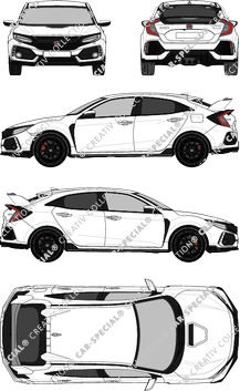 Honda Civic Hatchback, actual (desde 2017) (Hond_065)