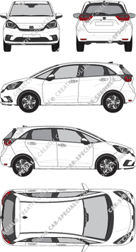 Honda Jazz Hatchback, actual (desde 2020) (Hond_071)