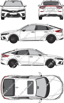 Honda Civic e:HEV, Limousine, 4 Doors (2022)