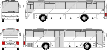 Van Hool 915 CL configuration de porte 2, CL, configurazione porta 2, bus