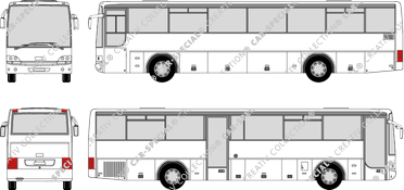 Van Hool 915 CL configuration de porte 3, CL, configurazione porta 3, bus