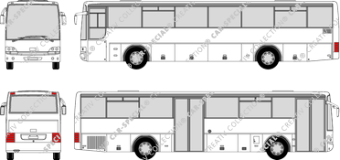 Van Hool 915 CL Türanordnung 4, CL, configuration de porte 4, Bus