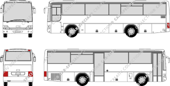 Van Hool 913 CL configuration de porte 2, CL, configurazione porta 2, bus