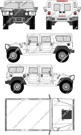 Hummer H1 Wagon, Wagon, break, 5 Doors (2006)