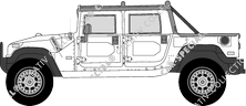 Hummer H1 Pick-up, a partire da 2006