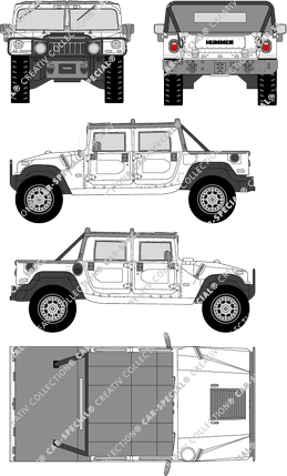 Hummer H1 OpenTop, OpenTop, Pick-up, 4 Doors (2006)