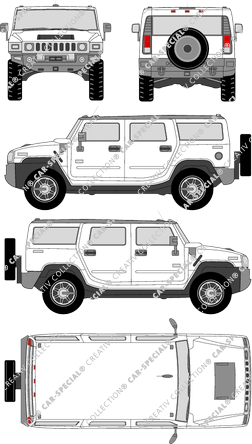 Hummer H2, Kombi, 5 Doors (2006)