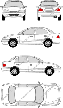 Hyundai Accent Hatchback, 1994–1997 (Hyun_002)