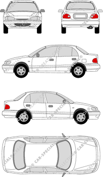 Hyundai Accent, Kombilimousine, 5 Doors (1994)