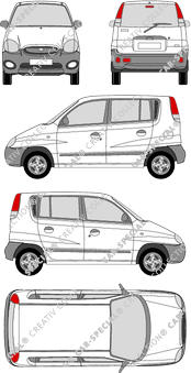 Hyundai Atos, Kombi, 5 Doors (1998)