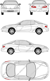 Hyundai Coupé Coupé, 1996–2000 (Hyun_004)