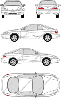 Hyundai Coupé, Coupé, 3 Doors (1996)