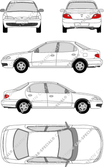 Hyundai Lantra Limousine, from 1995 (Hyun_009)