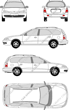 Hyundai Lantra, station wagon, 5 Doors (1996)