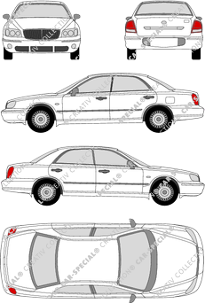 Hyundai XG 30, 30, limusina, 4 Doors (2003)