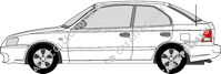 Hyundai Accent Hatchback, 1997–2003