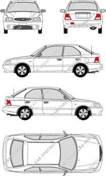 Hyundai Accent Hatchback, 1997–2003 (Hyun_017)