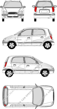 Hyundai Atos Prime, Prime, station wagon, 5 Doors (1999)
