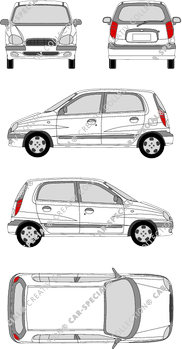 Hyundai Atos, 1999–2002 (Hyun_018)